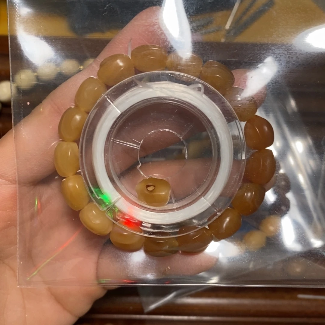 遥***方龙脊菩提吊坠龙脊菩提，玉化料单圈