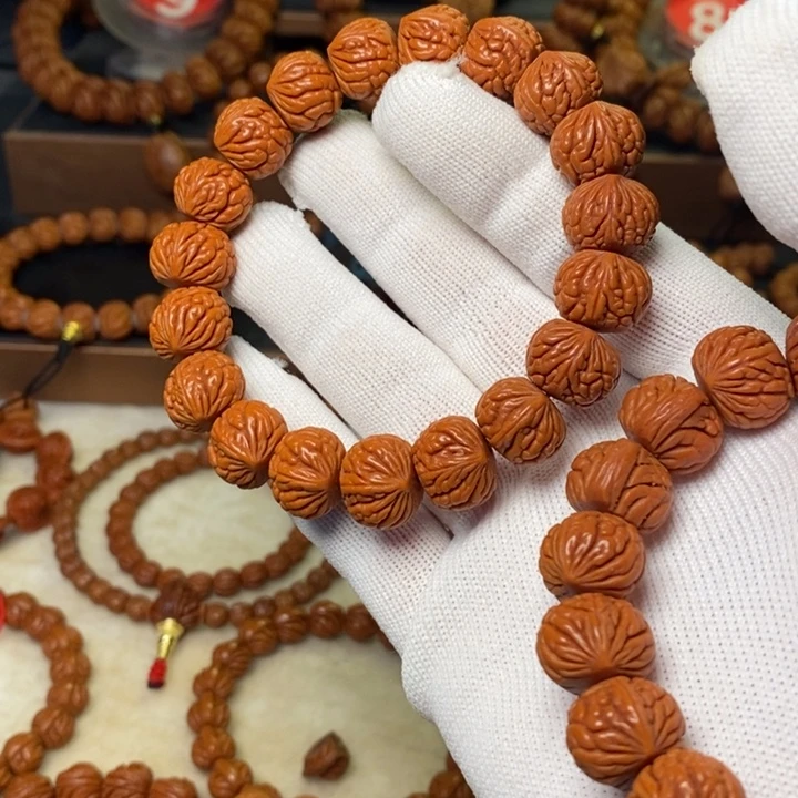 手串桃核秦岭龙纹桃核