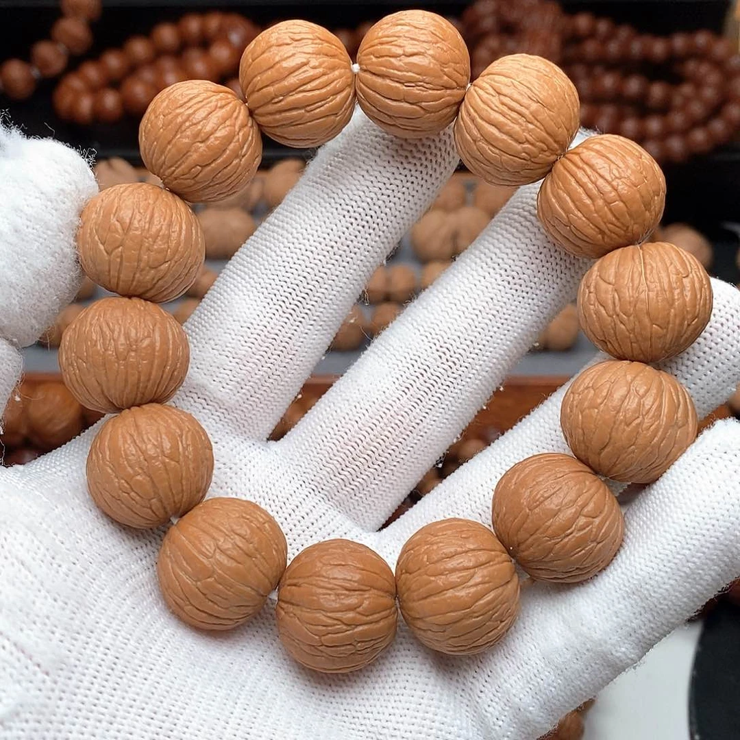 手串猴头核桃大凤羽19.3边度高同尺凤羽