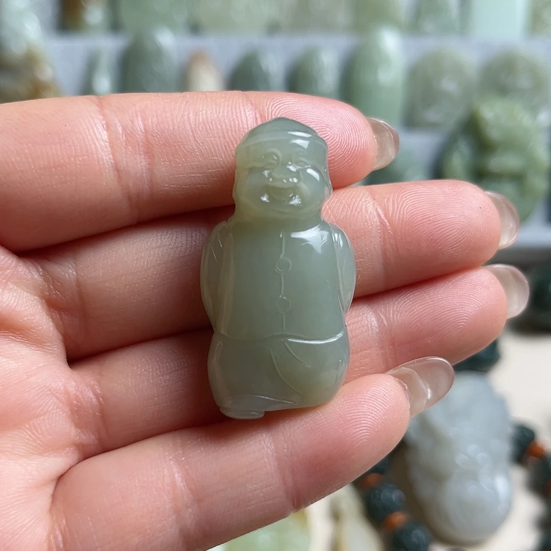 和田玉未镶嵌挂件