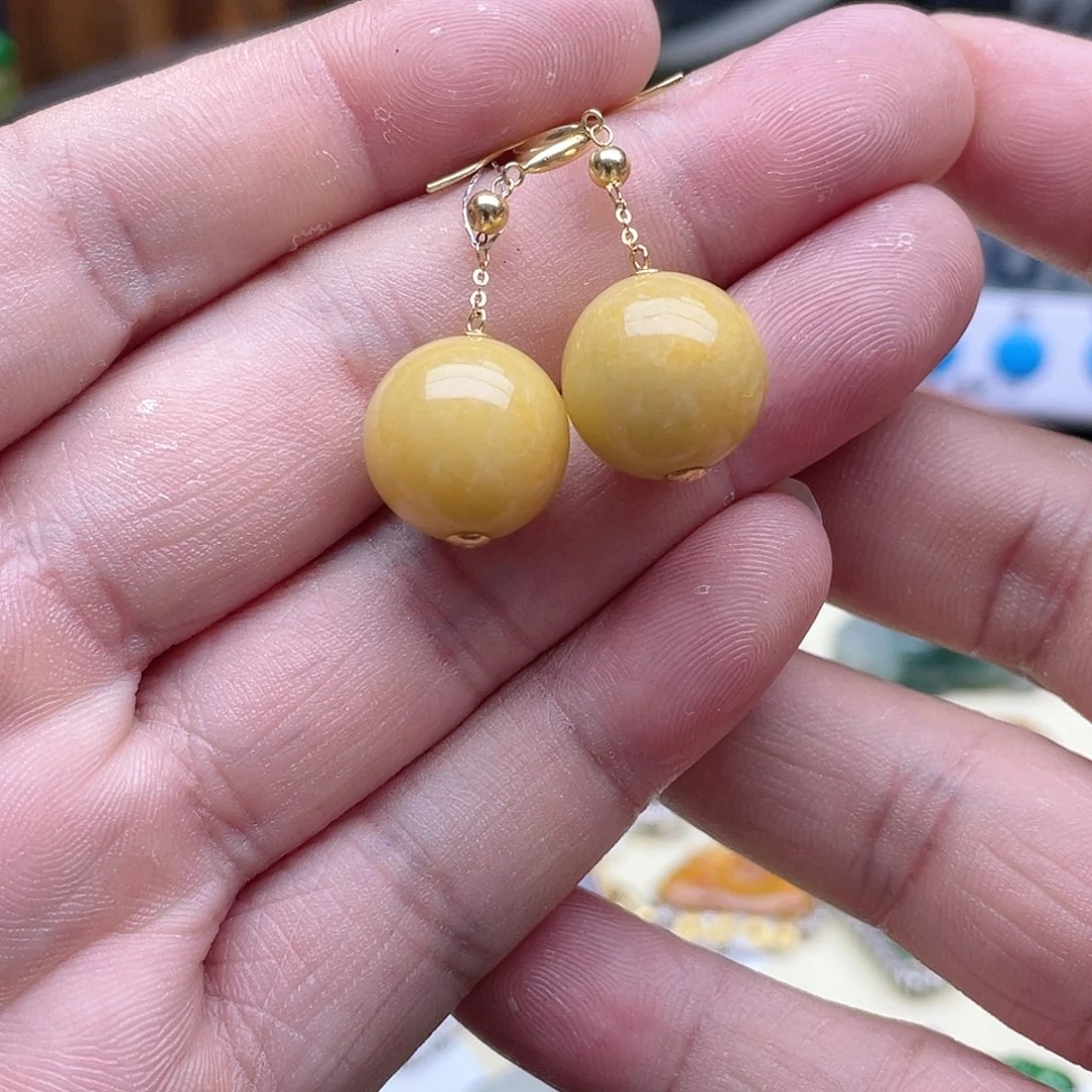 翡翠颈饰18K金镶嵌回流