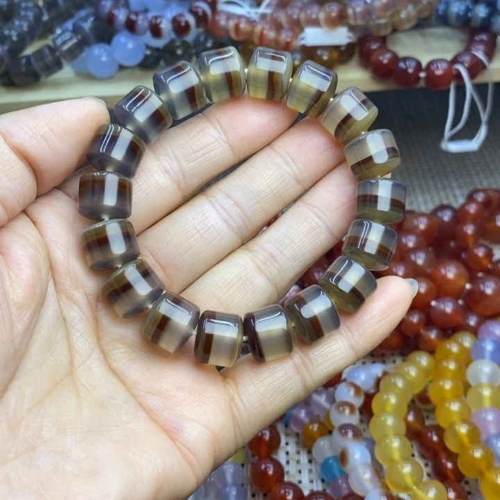 玛瑙/玉髓未镶嵌手链