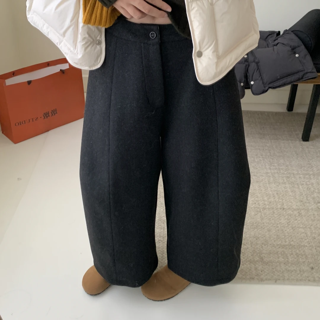 DUNDUN 自制弯刀羊毛裤