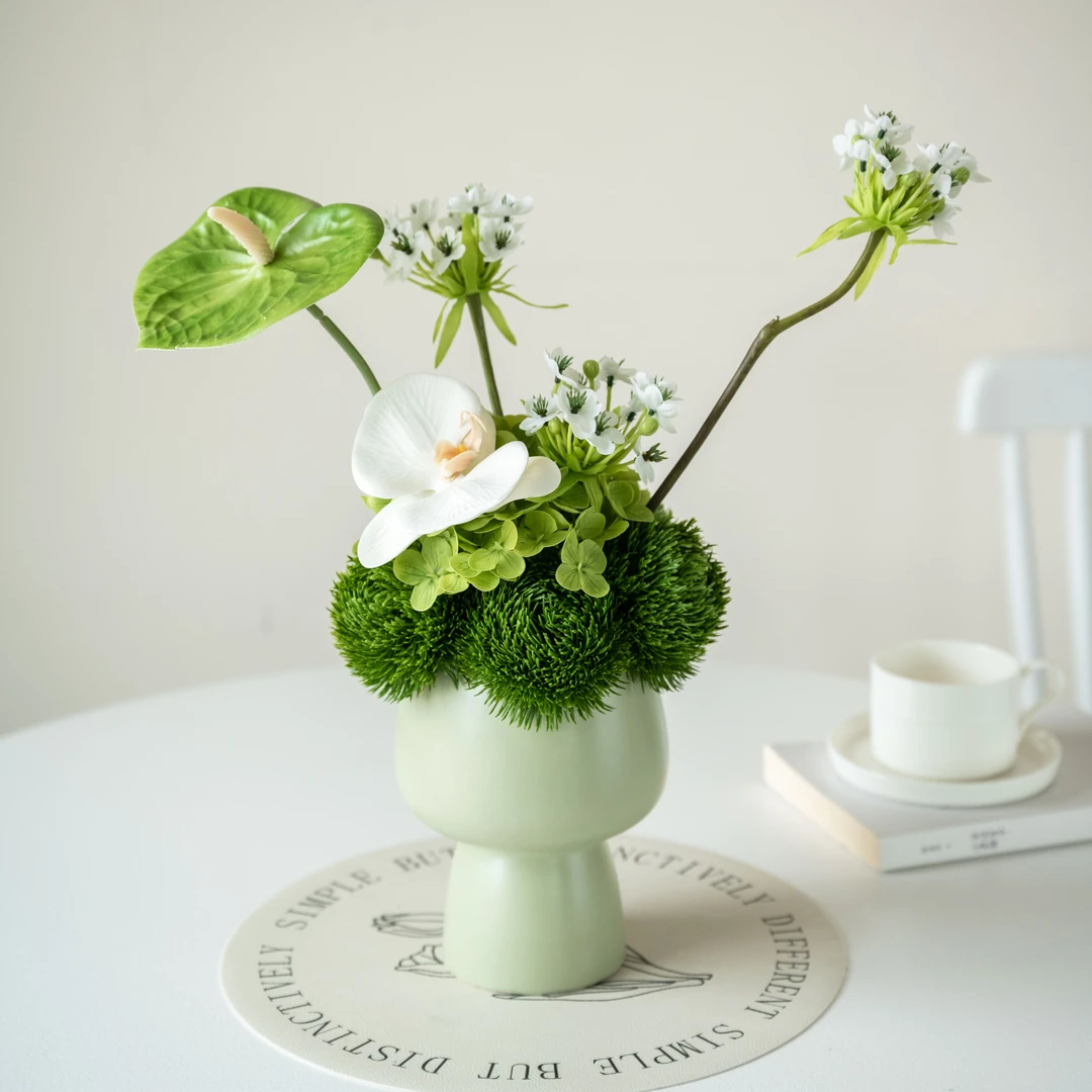 高档新款装饰花卉仿真家居室内桌面花艺摆件餐桌摆假花仿真花