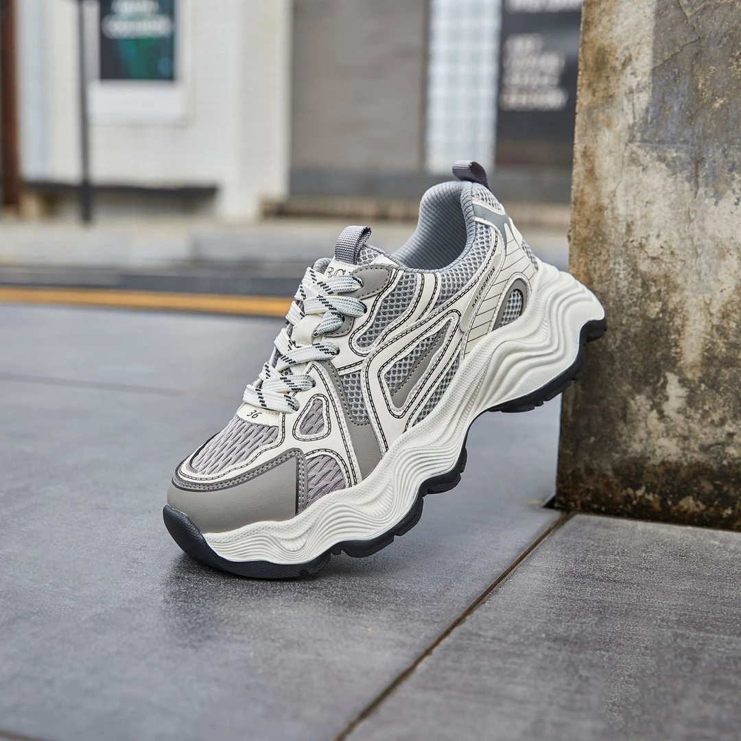 复古厚底鞋2025春新款休闲老爹鞋百搭系时尚运动鞋夏季凉拖84399