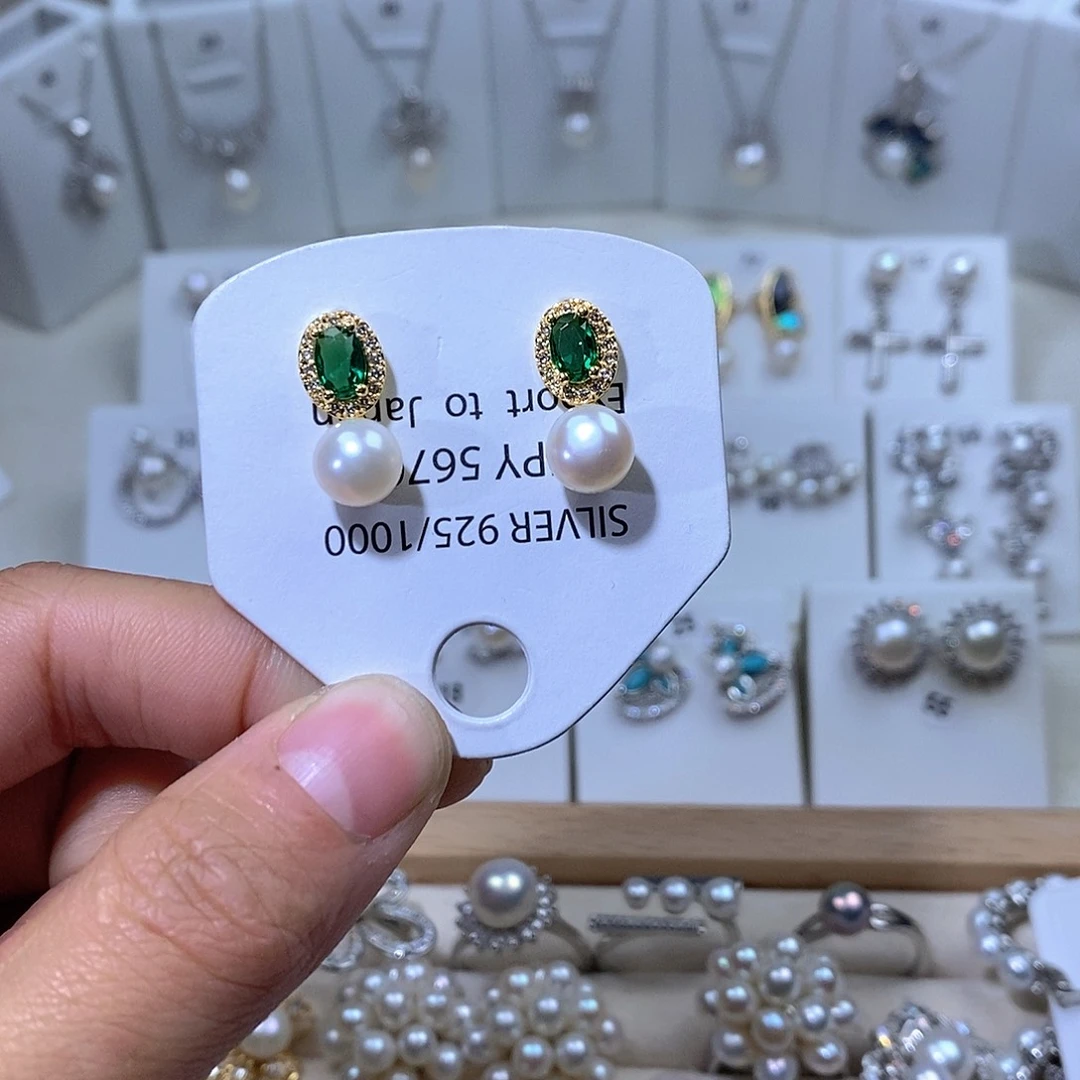 未镶嵌淡水珍珠耳饰