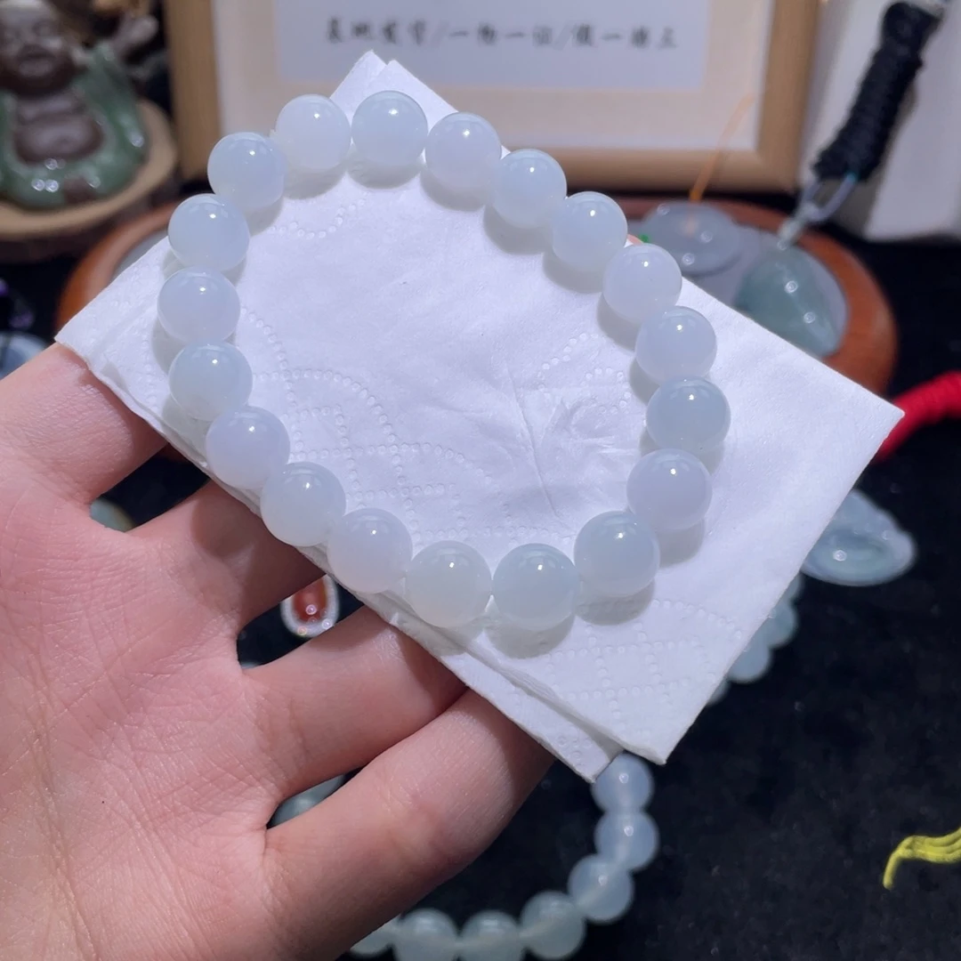 冷***枫翡翠未镶嵌颈饰手串
