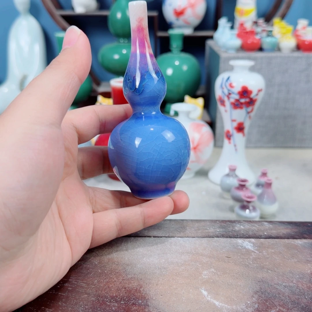 陶瓷手工小花器摆件