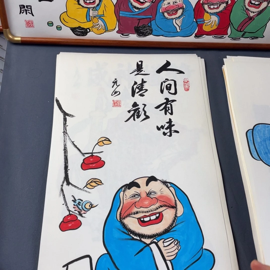 国画纯手绘禅意画作品