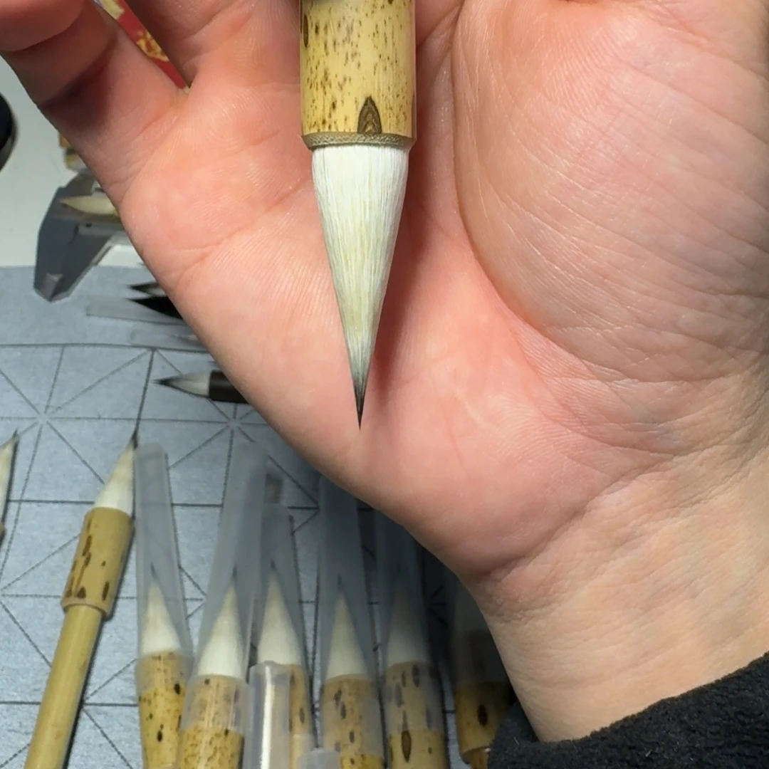 梅鹿三副笔出锋3.5cm