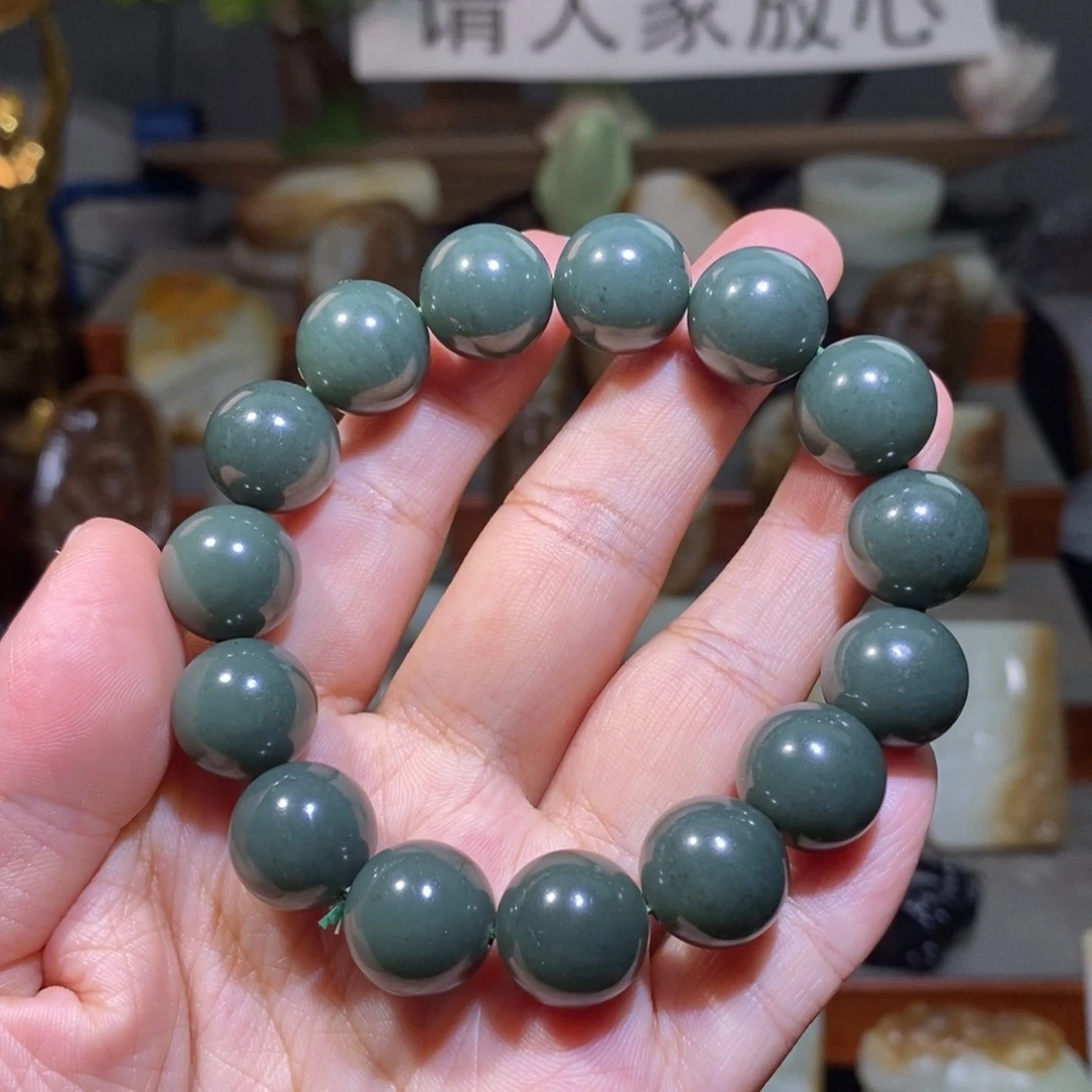 未镶嵌手串和田玉（青玉）卡14
