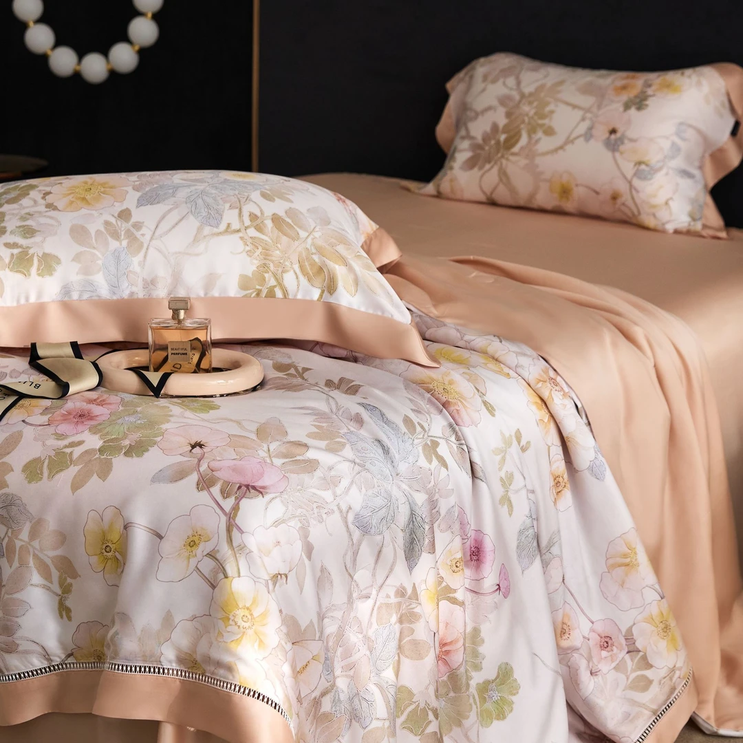 【豆爸专享】宠粉补贴！LF奥地利兰精天丝印花镂空款夏被-妙妍系列