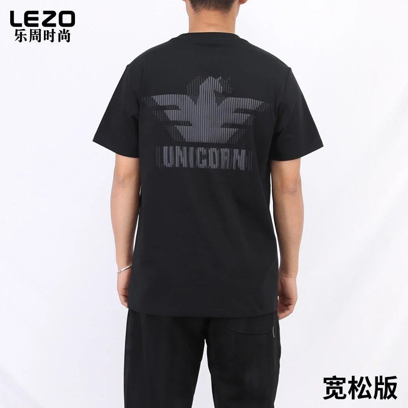 LEZO乐周时尚男装短袖圆领T恤L25234070