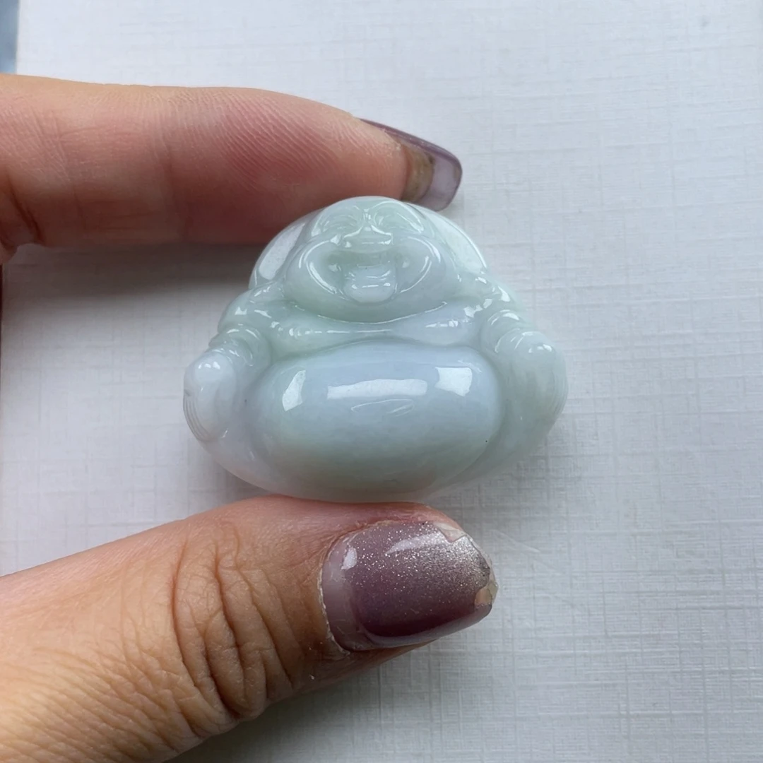 翡翠未镶嵌颈饰32尺寸佛公厚装微瑕介意勿拍不退不换