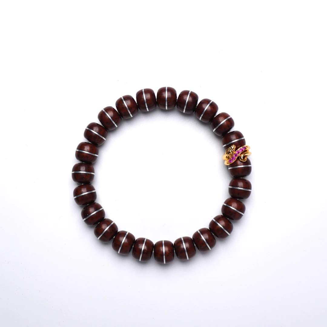 原生态紫金鼠一线天药师男女手串精工镶嵌搭配