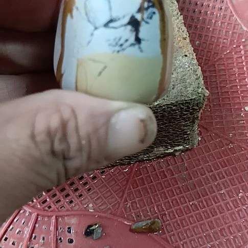 石材五彩凤尾石    产地淄博