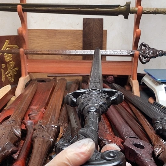 黑檀木做旧一米凌虚