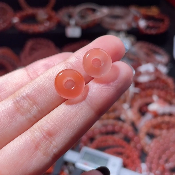 南红玛瑙未镶嵌面包扣1284