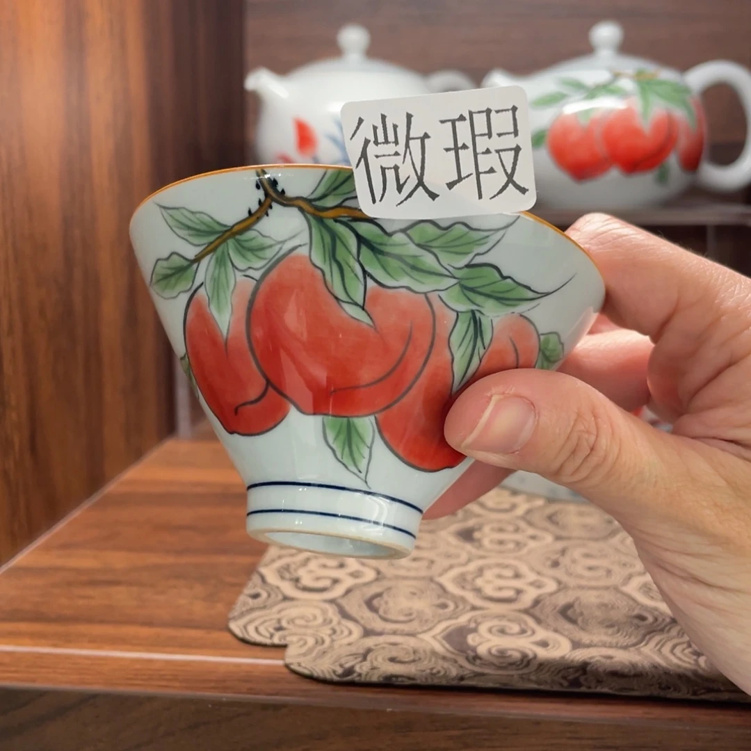 微瑕釉下彩纯手绘