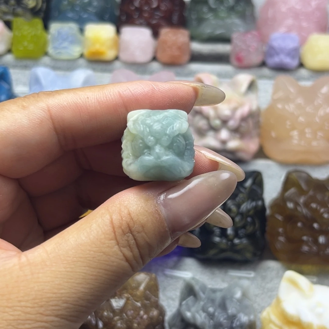 大理石磁石迷你手把件