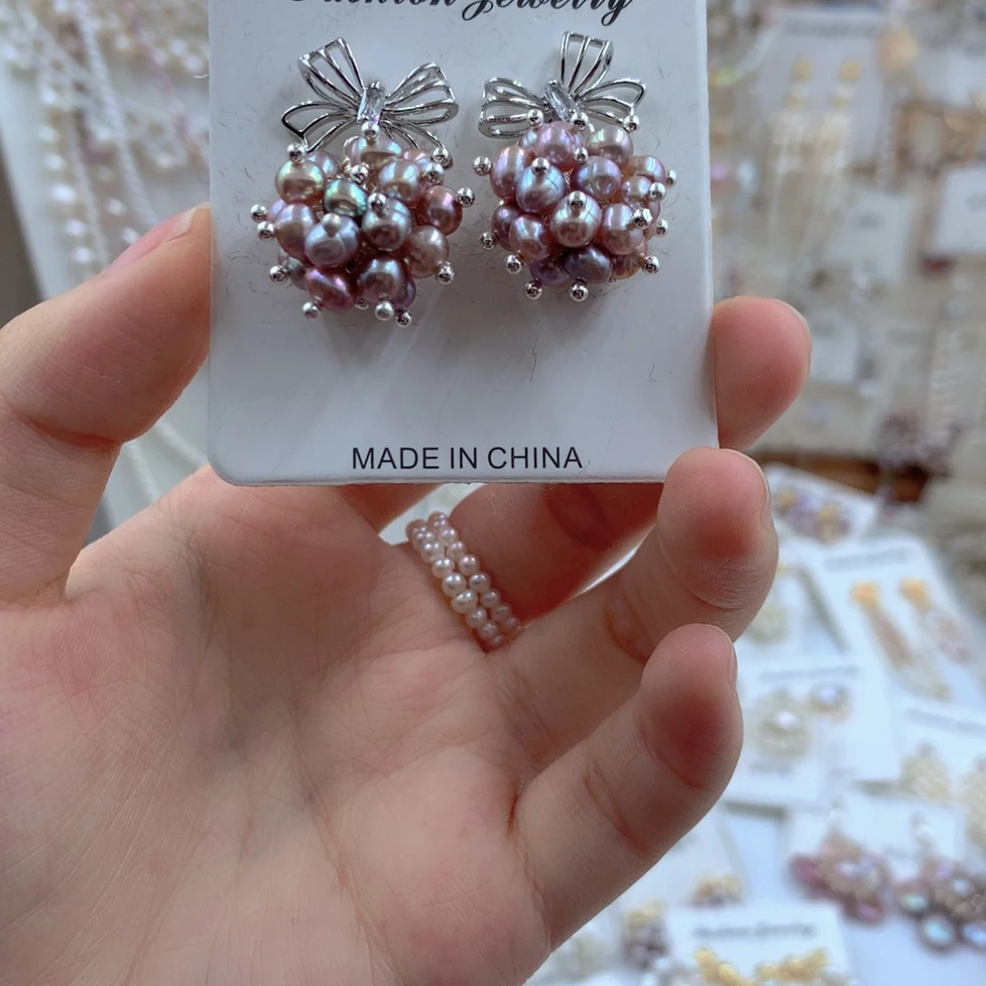 颈饰合金淡水珍珠