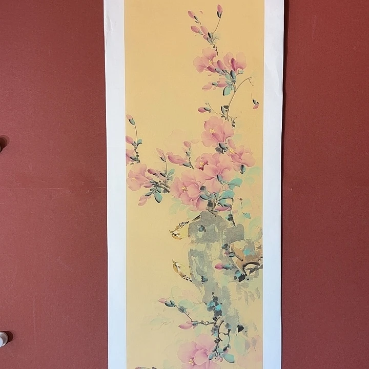 国画听兰老师花鸟