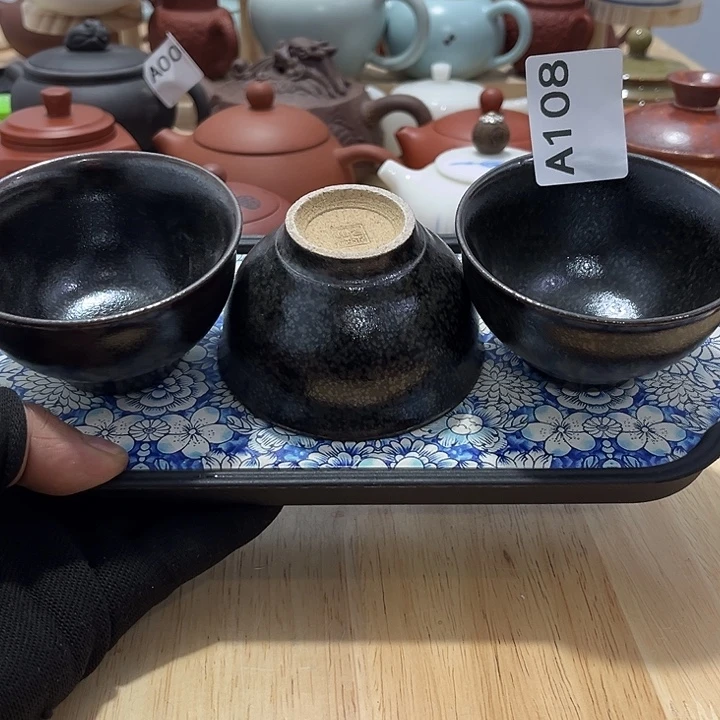 瓷片茶摆件工艺品摆件666