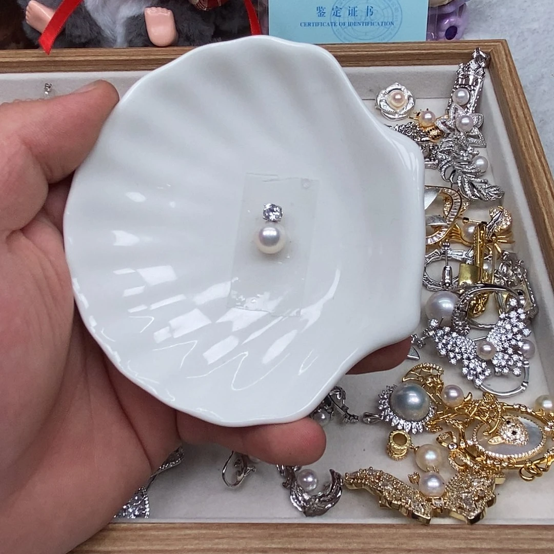 海水珍珠吊坠(不含链)银S925镶嵌