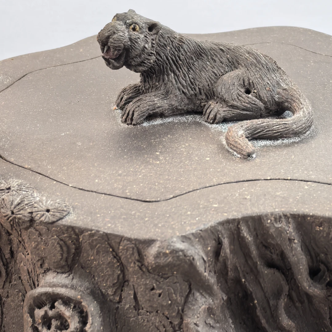 全手工紫砂壶提梁纯手工手捏