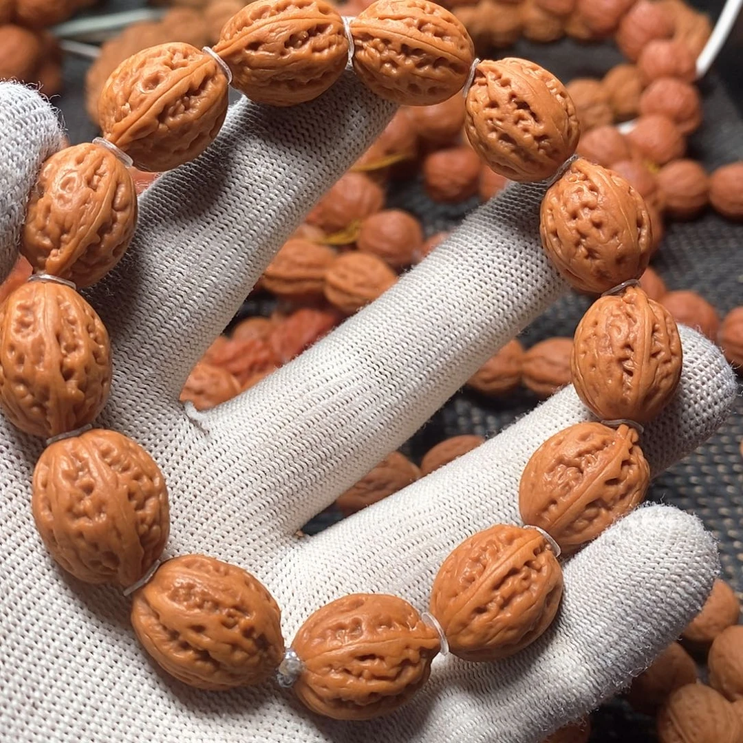 人***大手串文玩核桃蚂蚁纹