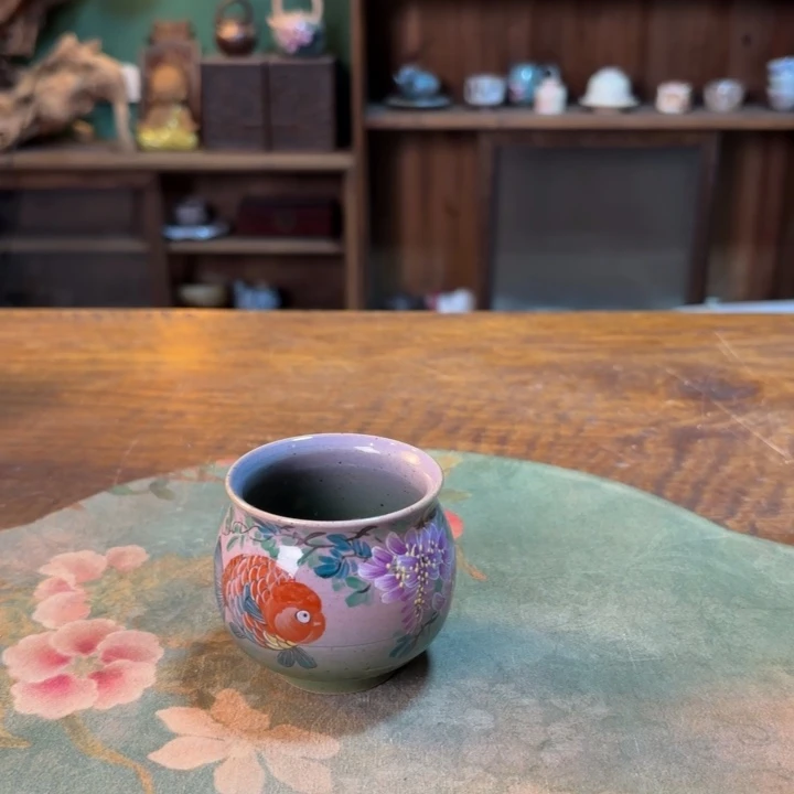 柴烧纯手工手绘陶瓷