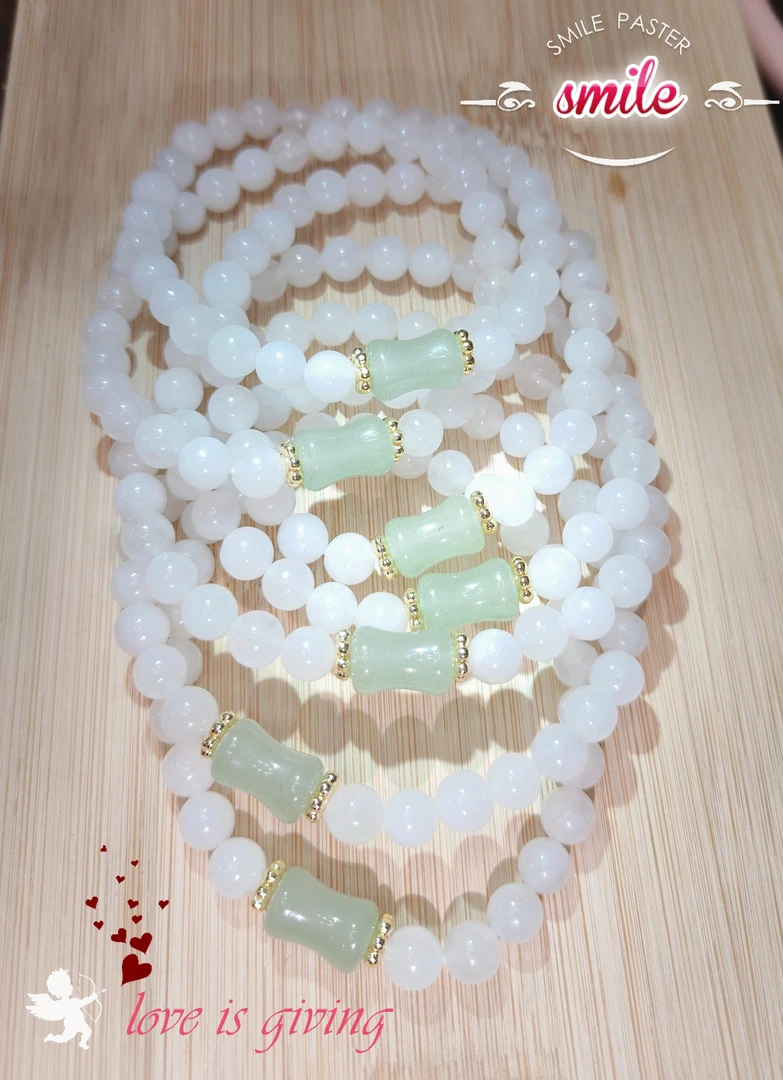 金丝玉配东陵玉竹节手串百搭时尚