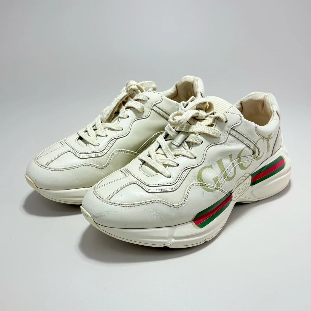 90新 GUCCI/古驰 古驰腰带老爹鞋41码 9新13954