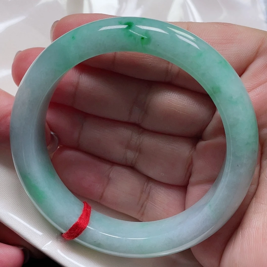 未镶嵌手镯翡翠缅甸翡翠手镯57圈