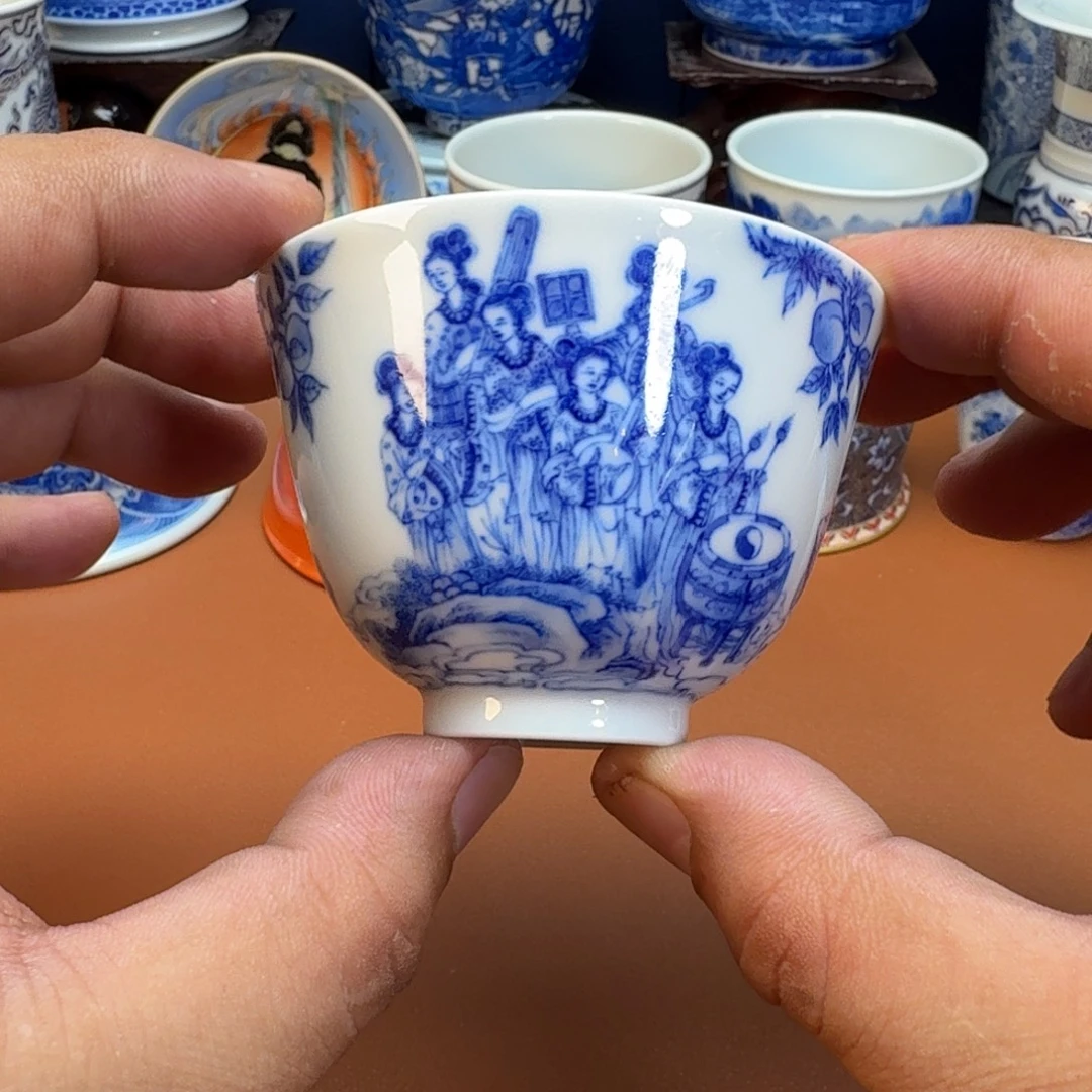 赣***店杯子景德镇全手工手绘陶瓷