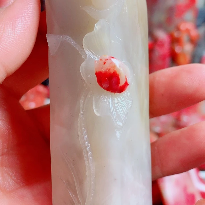 司***阳巴林石巴林鸡血白玉红