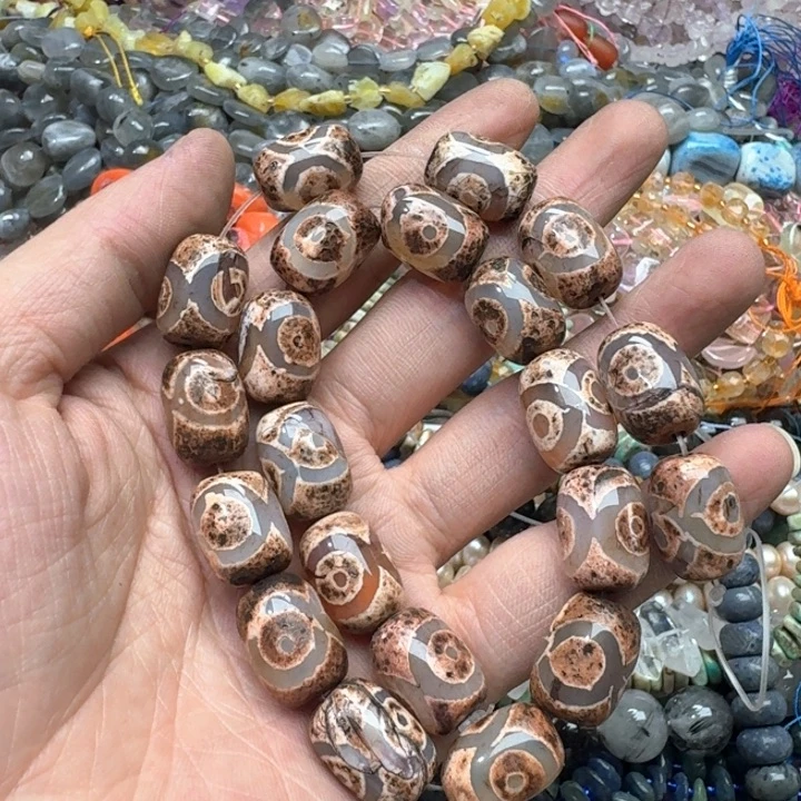 合金玛瑙/玉髓珠宝半成品一条13x18mm天朱