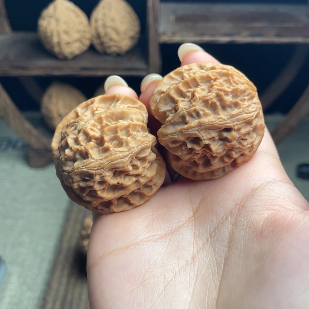 吊坠文玩核桃苹果园40 全品白茬精配毕业红皮