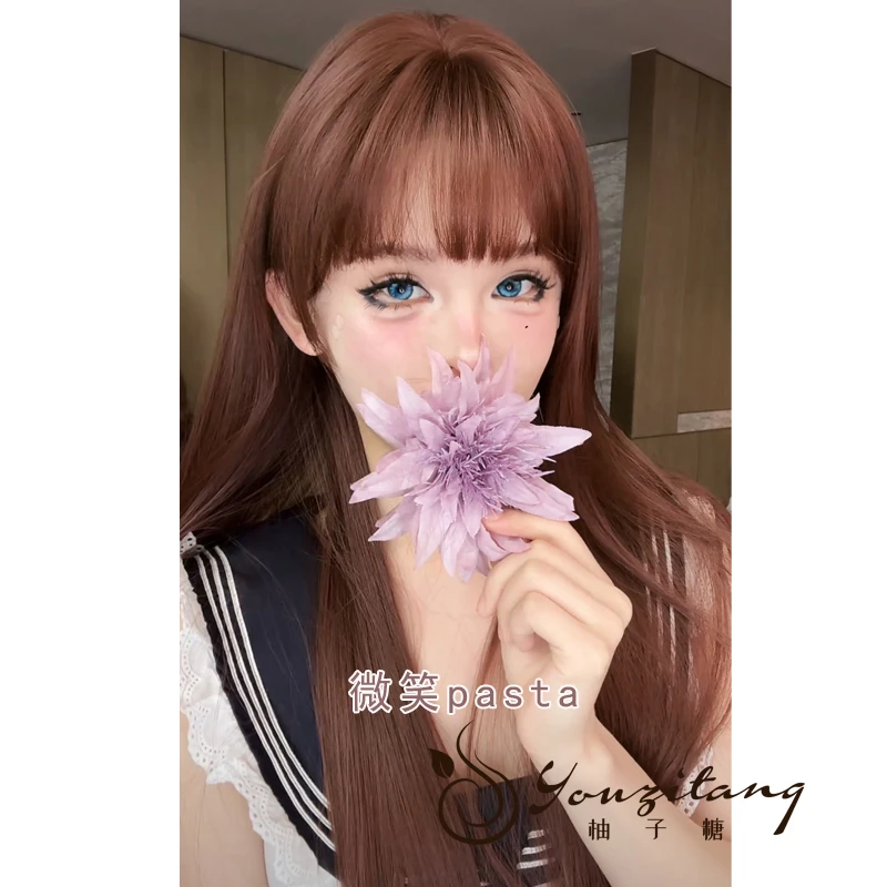 小圆【可以不戴发网假发·微笑】大头皮自然假发女精修发量适中