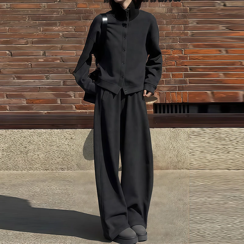 7112韩版秋冬宽松时尚套装女2025新款个性高级感两件套