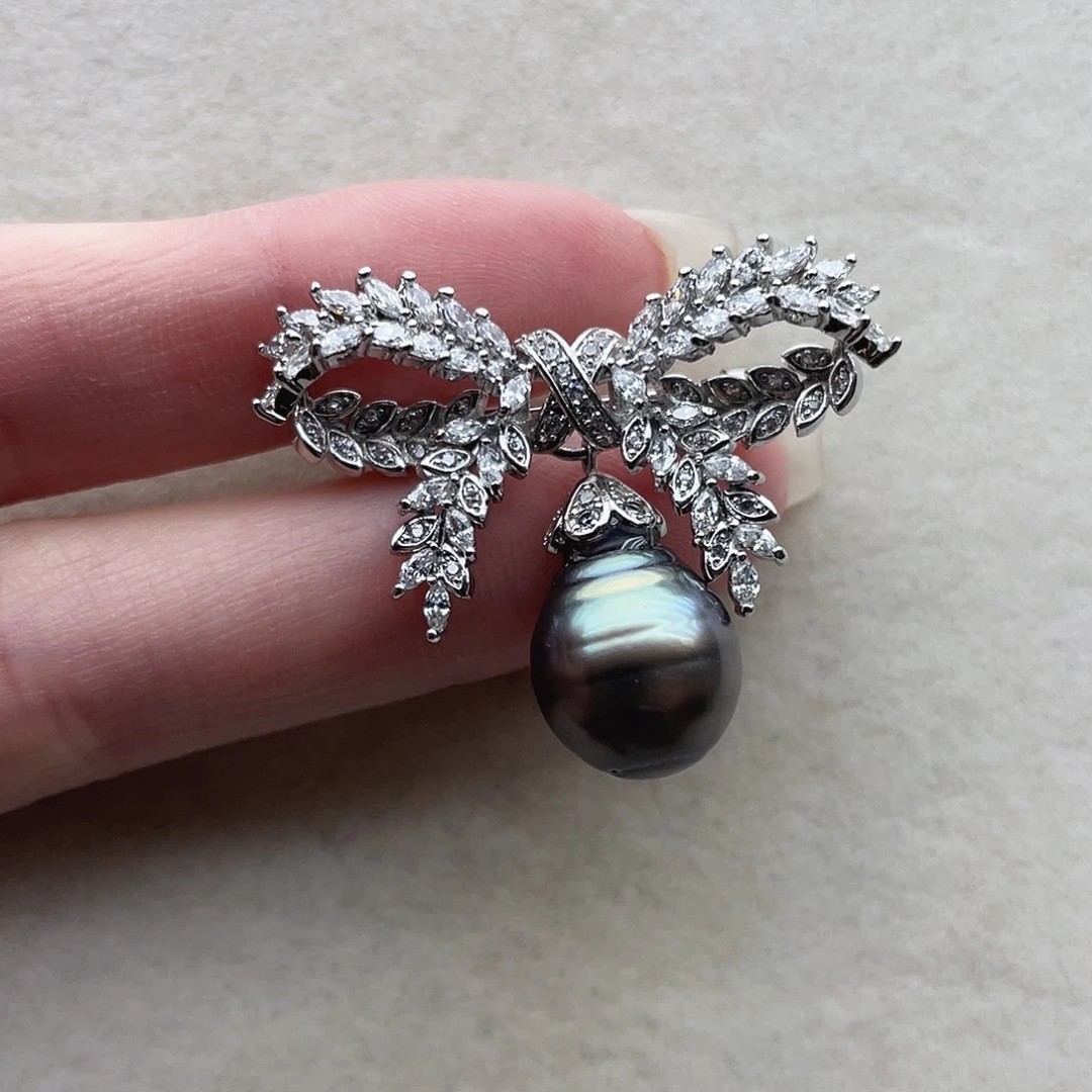 胸针6未镶嵌海水珍珠