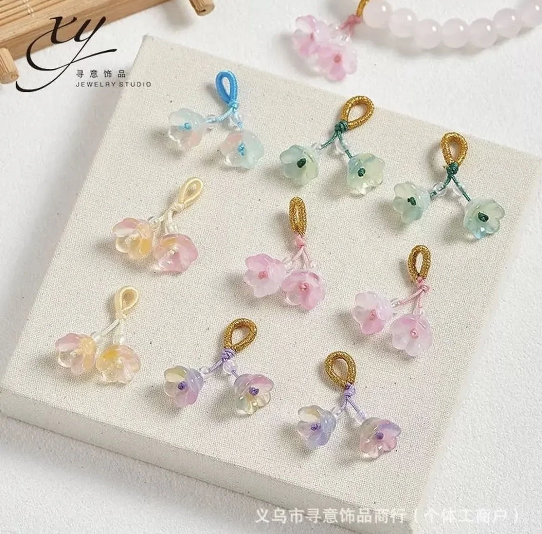 琉璃铃兰花吊坠DIY