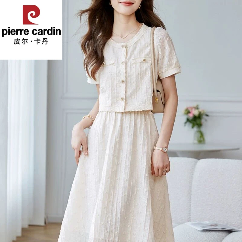 轻奢高雅感小香风连衣裙女春秋大码欧货小个子显瘦时尚洋气两件套