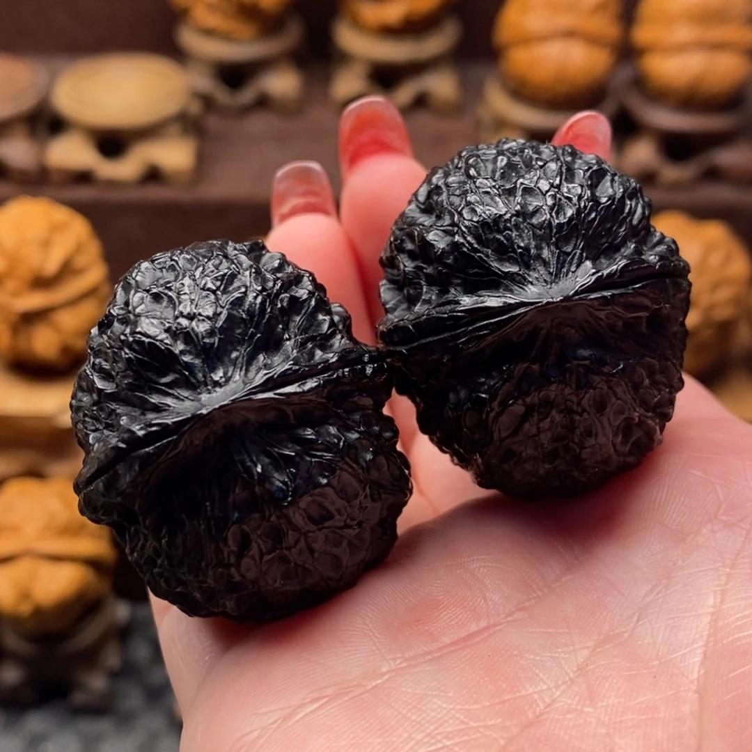 文玩核桃把件40地闷满天星