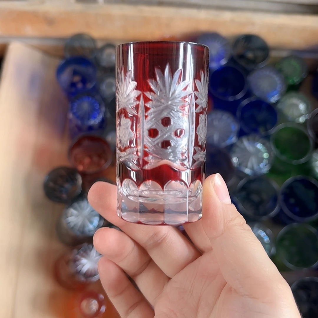 水晶玻璃高脚款微瑕一个