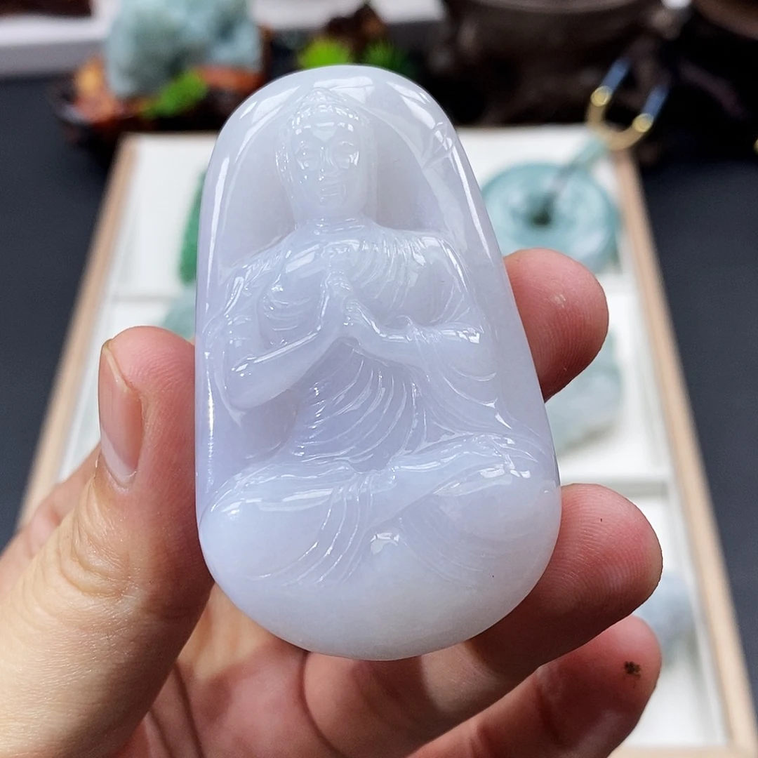 翡翠未镶嵌颈饰天然缅甸A货翡翠