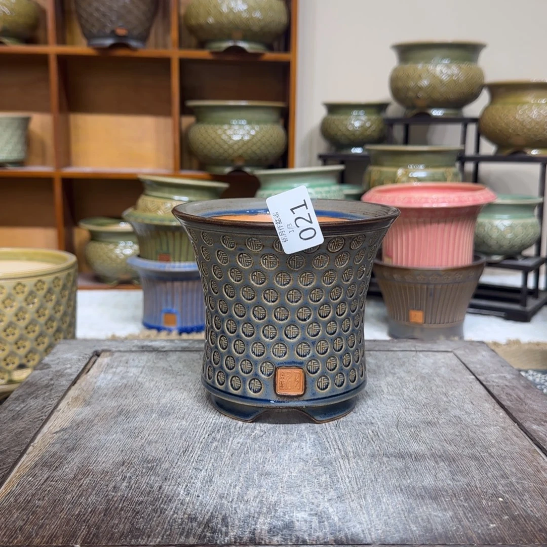 *****手工花盆 021 内口口径 11 cm