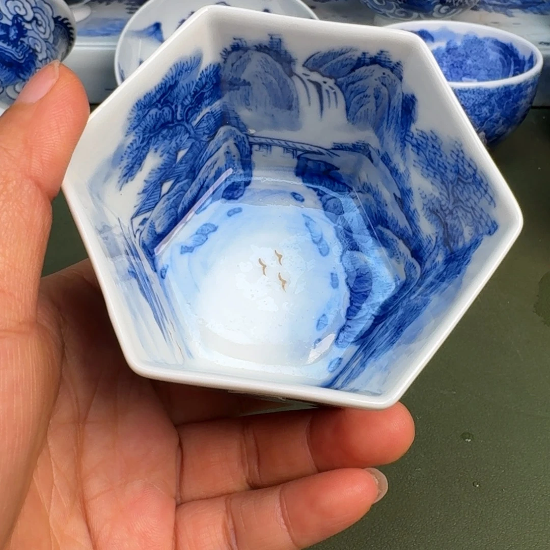 瓷景德镇纯手绘茶具圆圆224