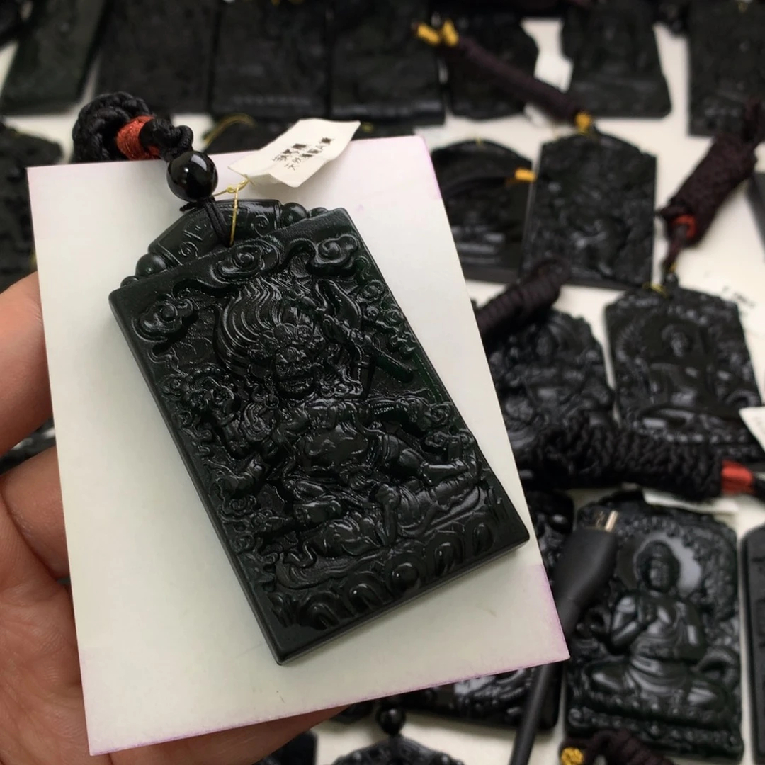 天然a货钢琴黑挂件