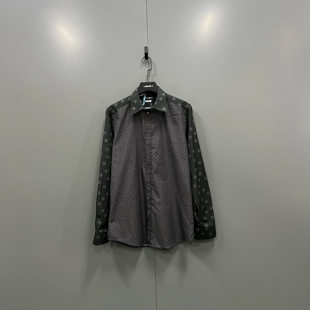 95新 maje jp926 207670 大小波点拼接衬衫 41码